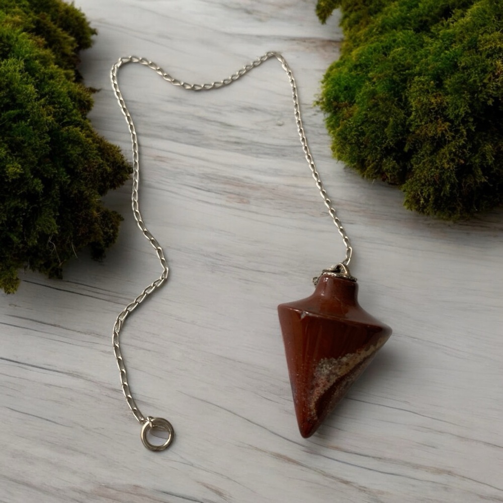 Dowsing Pendulum made from Picture Jasper